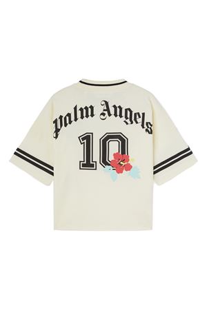 Logo Palm,Print T,Shirt PALM ANGELS KIDS | PBAA002S25JER0040410